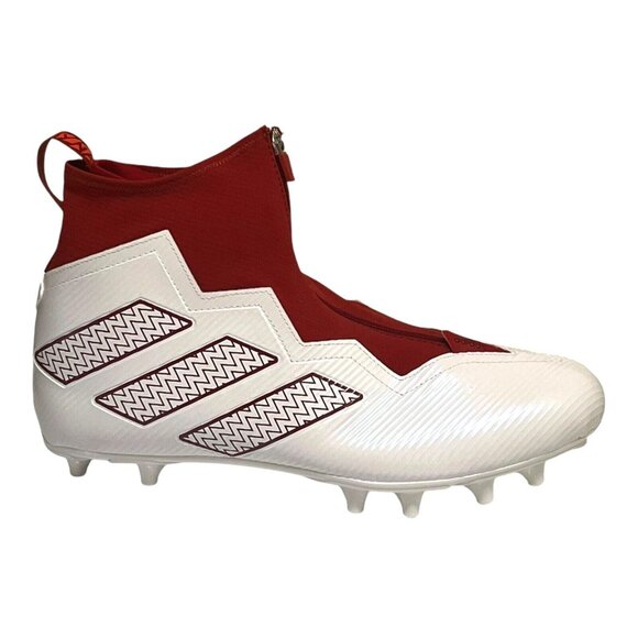 adidas SM Nasty Fly Red/White Lineman Football Cleats Men's Size 14 HP8816 - Picture 3 of 9